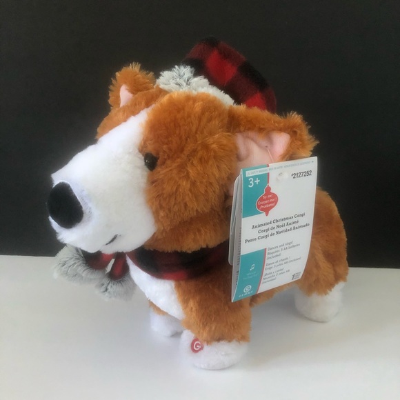 dancing christmas corgi